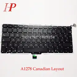 5 шт. натуральная A1278 Канадский Канада клавиатура для Apple MacBook Pro 13 ''A1278 Клавиатура с Blacklight Канада Стандартный 2009 -2012