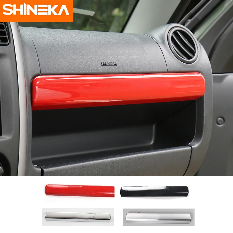 SHINEKA ABS Glove Box Cover Trim font b Storage b font Box Decoration Sticker Interior For