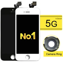 10pcs 100% Tested A+++ Quality LCD Assembly Screen Replacement Touch Screen Digitizer For iPhone 5 lcd Free Shipping