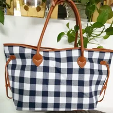 Сине-белый кошелек в клетку Buffle,, Брезентовая клетчатая сумка из искусственной кожи с бесплатной доставкой DOM106377