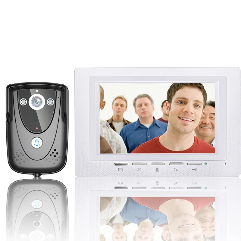 

Video Door Phone Doorbell Intercom System 7 Inch Color TFT LCD Display With Doorbell Monitor & Outdoor IR Camera Videoportero