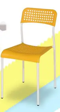 Пластик стулья. Ешьте стул. Спинка кресла для отдыха компьютерный стул