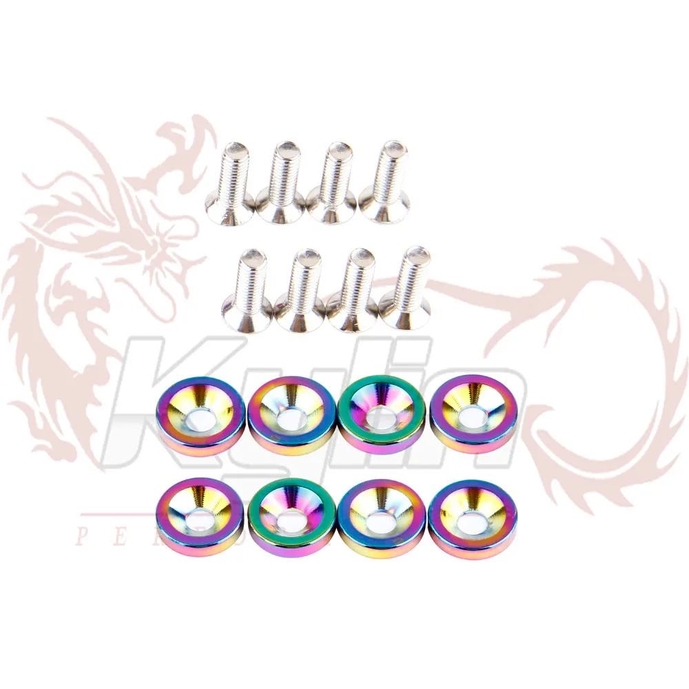 KYLIN STORE EA010 Fender Washers neo chrome 1set=8pcs washers and bolt