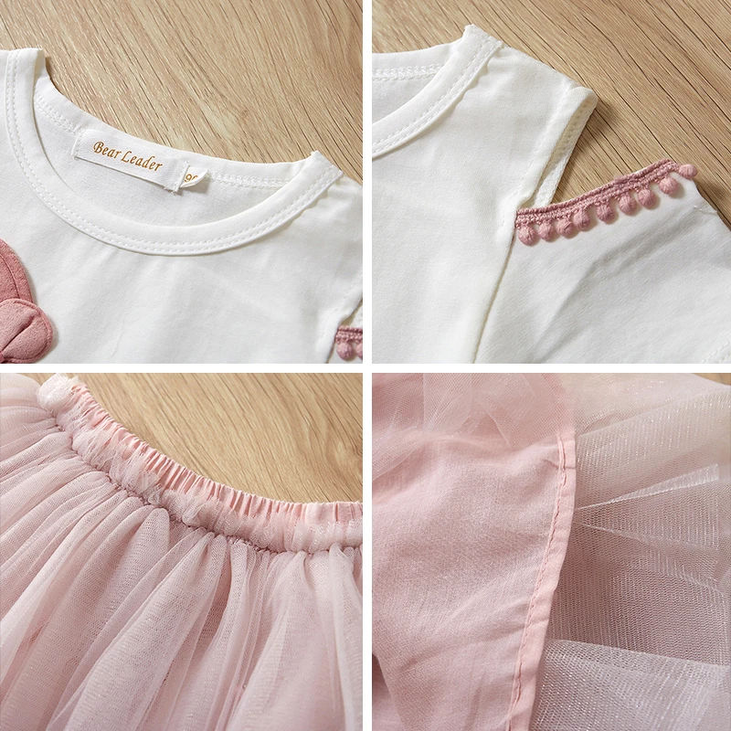 Keelorn/комплекты одежды для девочек коллекция года, летняя Брендовая детская одежда футболка с короткими рукавами и цветочным принтом+ платье-пачка Детские платья из 2 предметов