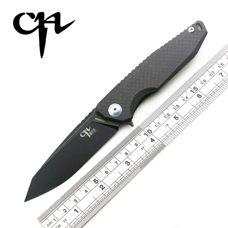 

Brave Fighter CH3004 Tactical Flipper folding knife AUS-8 Blade ball bearings TC4 Titanium Handle Camping Pocket EDC knife