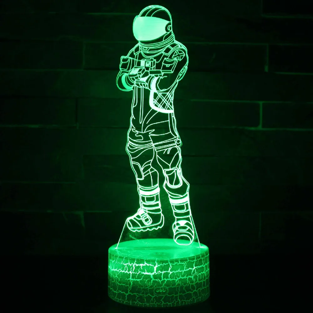 SHINEHENG игры Battle игры 3D ночник тыкать Кристалл RGB съемный настроение темно-авангард люминесцентные игрушки с 7 цветов огни