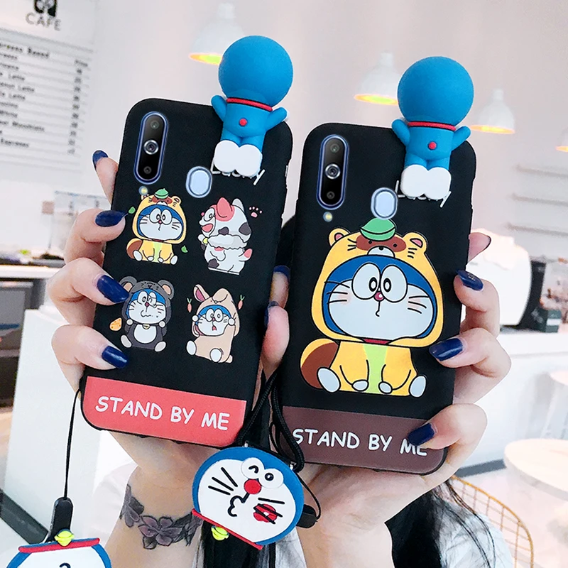 Милый 3D чехол для телефона SAM S10 plus Doraemon Samsung Galaxy S7 Edge S8 S9plus S10E note8/note9 с рисунком +