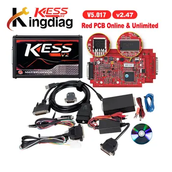 

KESS V2 V5.071 SW V2.47 100% No Token Limit KESS V2 5.071 Red EU PCB Master ECU Chip Tuning Tool ECU OBD car/truck Programmer