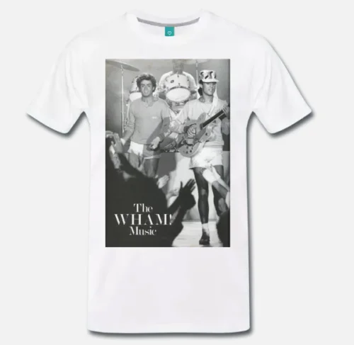 

T-SHIRT GEORGE MICHAEL WHAM ANNI 80 CANTANTE CULT 2 - S-M-L-XL-2XL-3XL