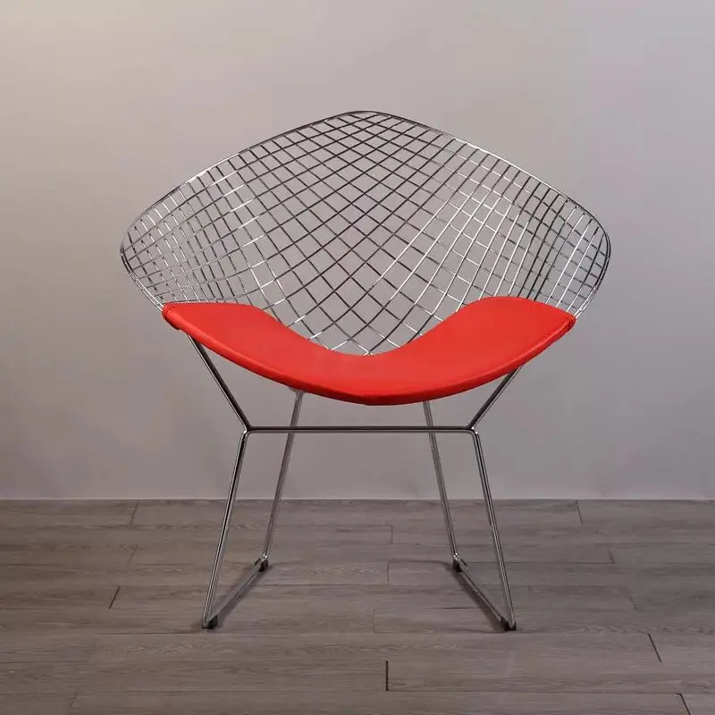 Free shipping U-BEST Harry Diamond Leisure Chair Diamond Steel Wire Chair Bertoia Diamond metal Chair pad Modern Wire Chair chro Free shipping U-BEST Harry Diamond Leisure Chair Diamond Steel Wire Chair Bertoia Diamond metal Chair pad Modern Wire Chair chro
