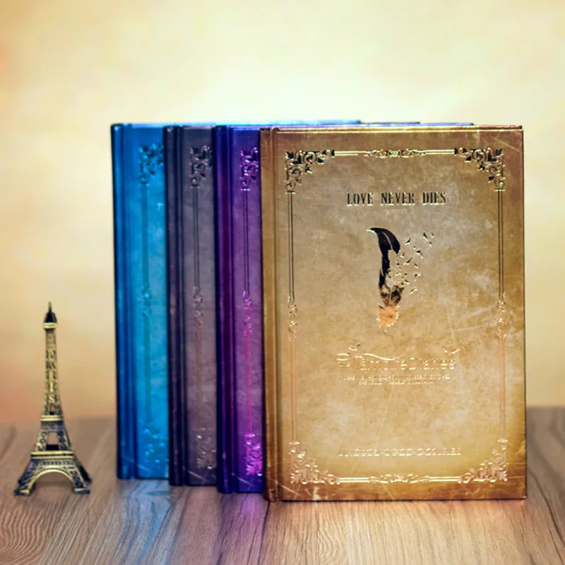 

32k Hardcover Vampire Diaries Notebook Paper Office Stationery New Latest Gift Vintage Daily Memos Colorful Inner Pages