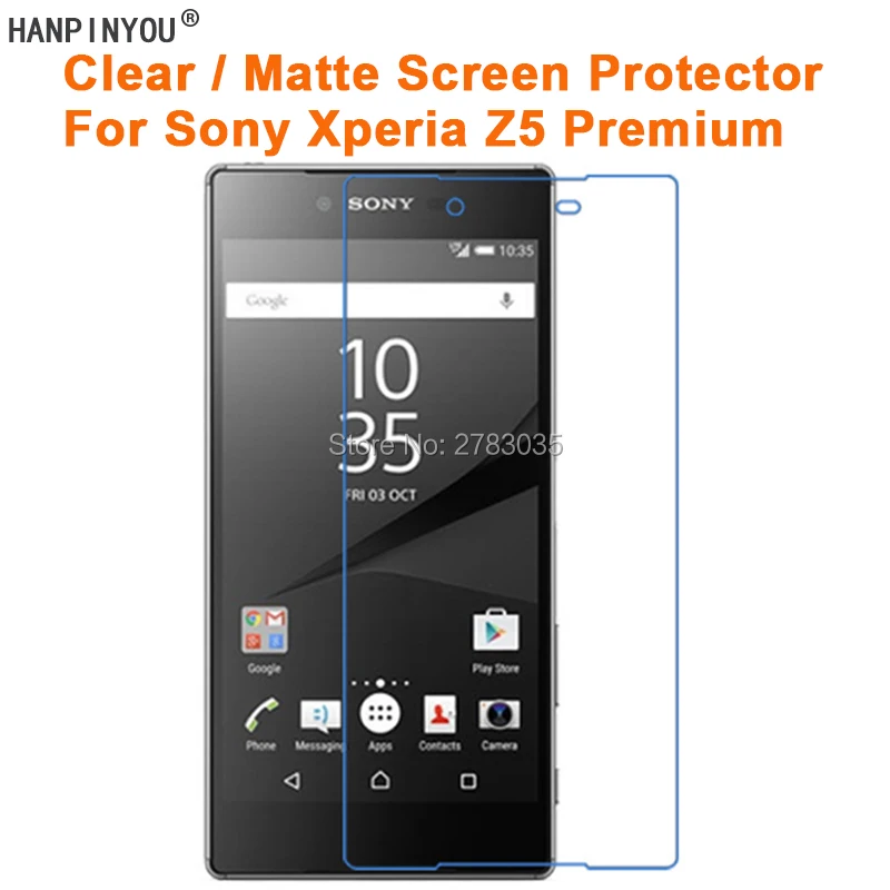 Для Sony Xperia Z5 Premium / Dual E6853 прозрачная глянцевая/Антибликовая матовая защитная