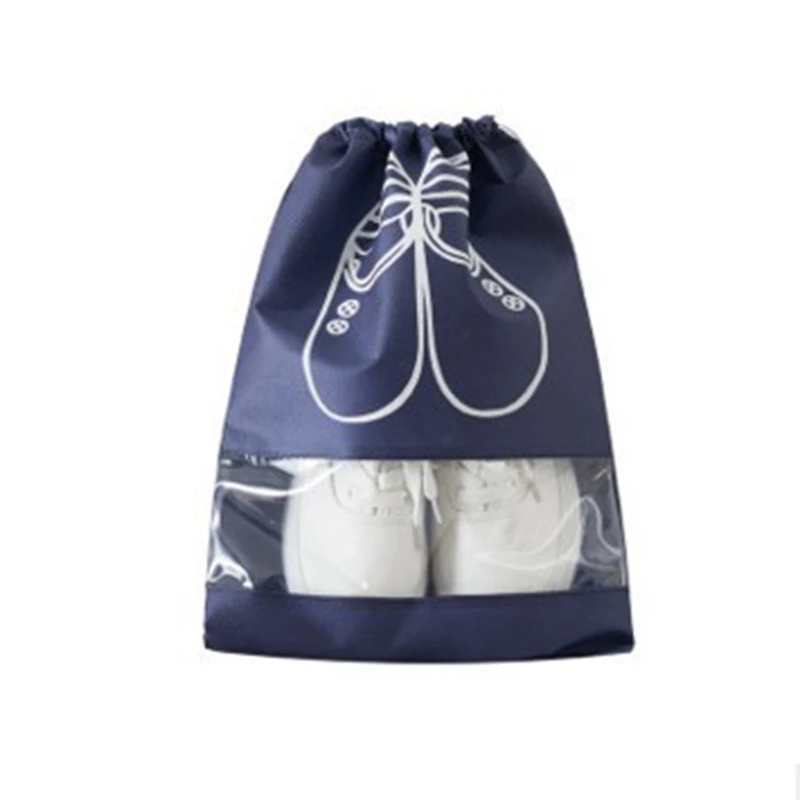 

Newest Waterproof Shoes Bag Pouch Storage Travel Bag Portable Tote Drawstring Bag Organizer Cover Non-Woven Laundry Organizador