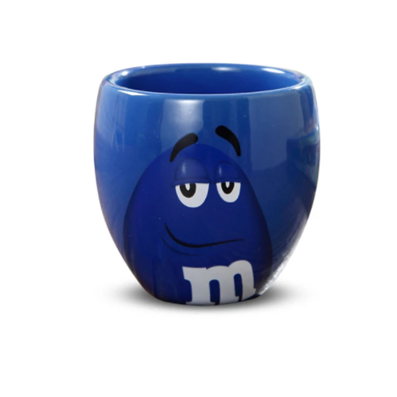 Бутылки для воды и чайник глазурь Кофе Молоко Вода чай милый M& M's мм бобы кафе овсянка бутылки для воды и чайники посуда для напитков - Цвет: Blue 1