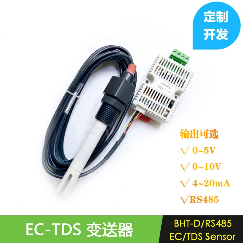 

EC Transmitter TDS Sensor Module Conductivity 4-20 MA Analog Voltage Output RS485 Output