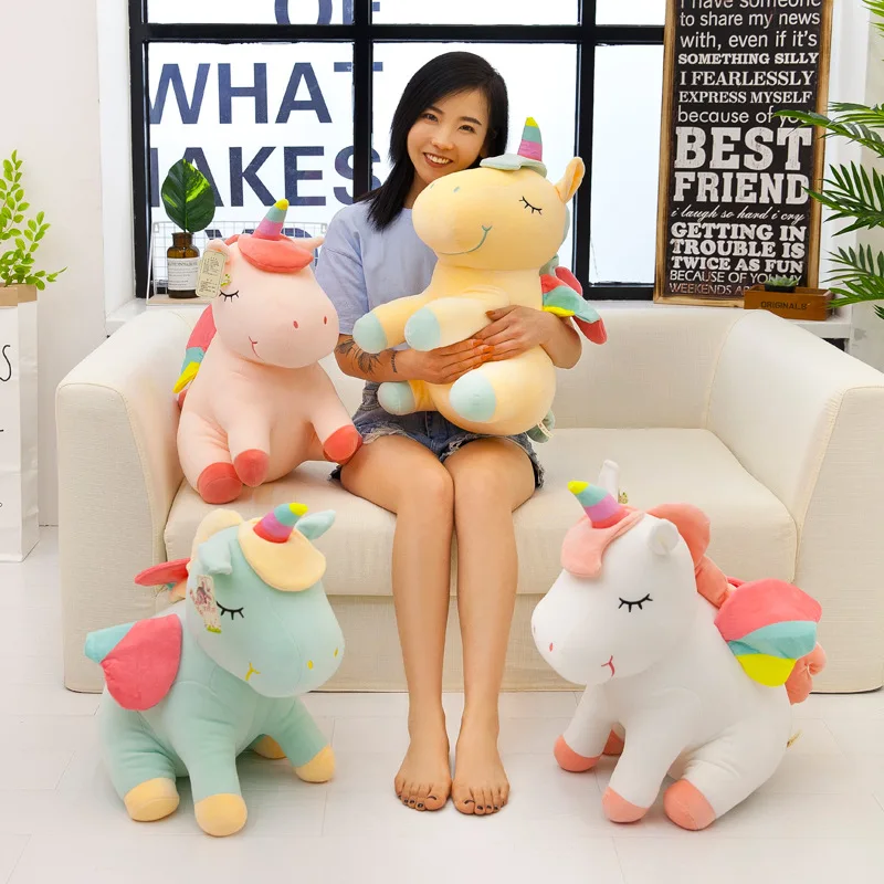 

soft toys for children girls plush stuff animals anime horse unicorn