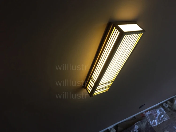 luz de iluminação da lâmpada de parede de madeira do estilo de Japão