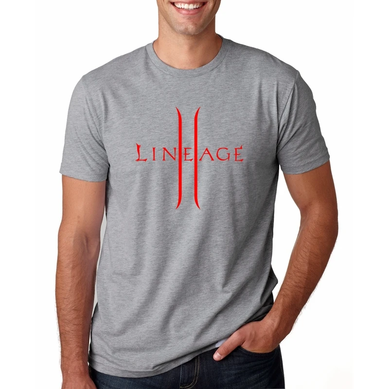 Lineage 2 Хаотичный трон футболка хлопок Мужская футболка дизайн