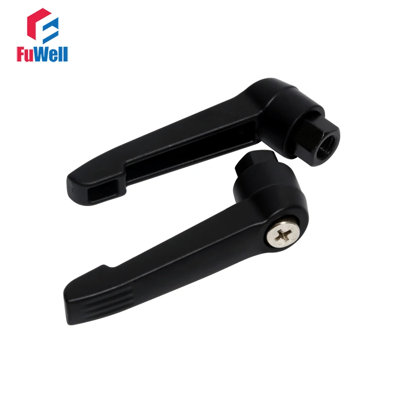 

2pcs Adjustable Handle Knob M5/M6/M8/M10/M12 Female Thread Handle Lever Adjustable Bakelite Machinery Clamping Lever Handle
