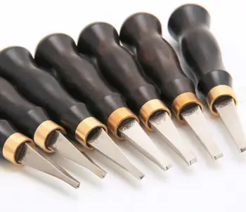 

Hot leather tools sandalwood leather edge stitching groover make leather bulged shallow slot ditch twist tool