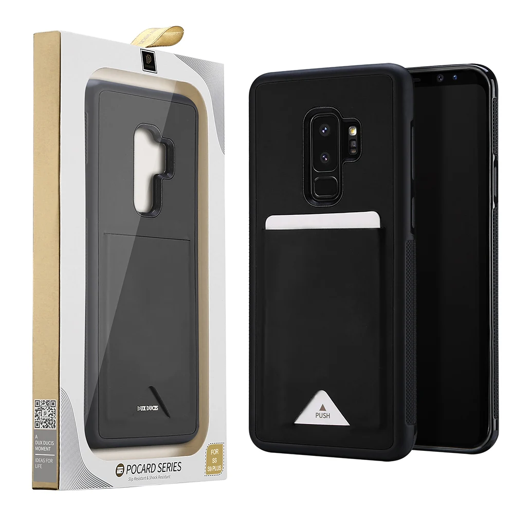 

DUX DUCIS Wallet Case for Samsung S9 Plus S9+ PU Leather Soft TPU Bumper Cover Protection Card Slot Holder Mobile Phone Bag