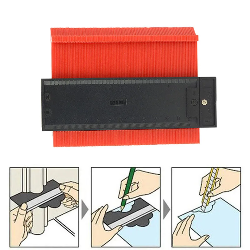 

4 Inches Multifunctional Contour Duplicator Plastic Frame Profile Tool for Carpenter CLH@8