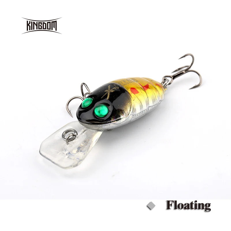 

Kingdom Fishing Hard Lure Insect Bait Floating Action 33mm 3.5g Fishing Tackle Wobblers Decoys Three Colors Available Model 3505