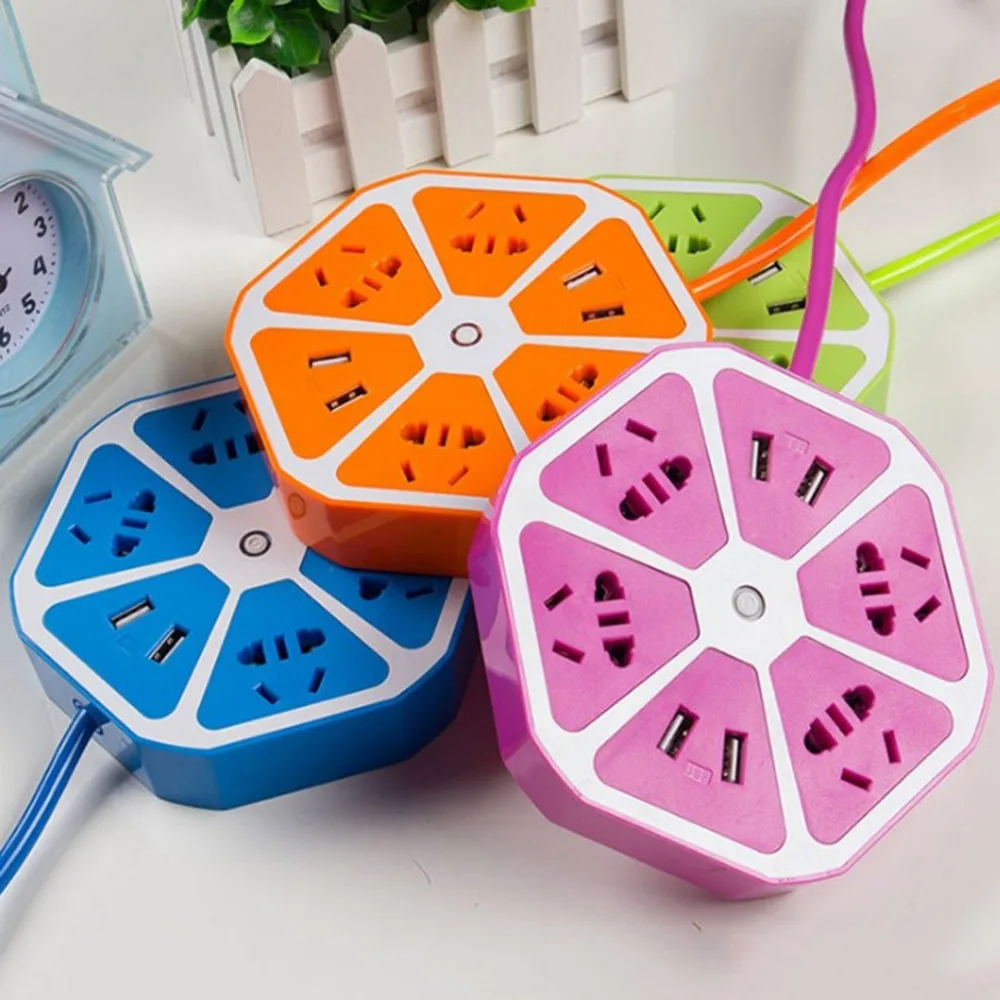 

Creative Fruit Switch Socket Smart Home USB Mobile Phone Computer Charging Multi-Function Socket Fruits Shape