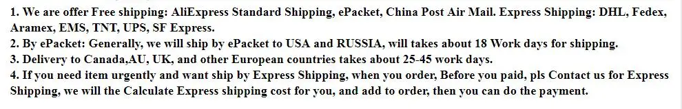 shipping