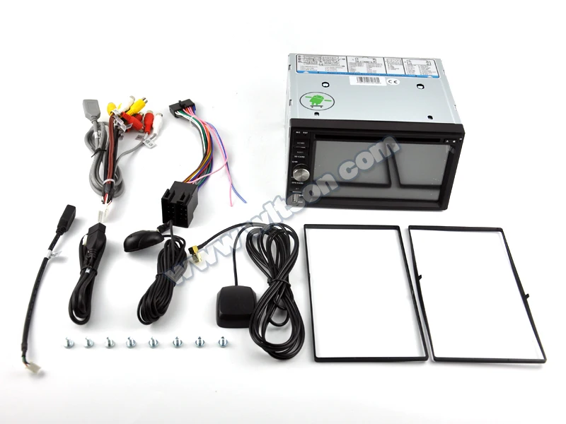 Top 6.2" Android 8.1 OS Double Din Car Multimedia 2 Din Car Navigation GPS Two Din Car DVD Radio with 128GB External HDD Support 5