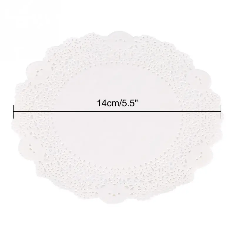 5.5 Inch 180 шт бумажные выдолбленные Кружева Doilies декоративные бумажные папы коврик для печенья ремесла свадебные украшения - Цвет: 5.5 Inch