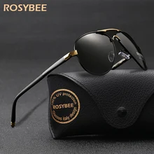 Брендовые дизайнерские солнцезащитные очки, мужские поляризованные Модные классические металлические очки пилота, солнцезащитные очки для рыбалки, вождения, очки для мужчин/женщин