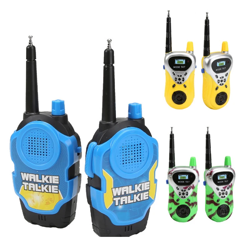 

2 Pcs/set 3 Colors Children Toy Walkie Talkie Parent-child Interaction Outdoor Gaming Interphone Toys Avaliable Fun Toy