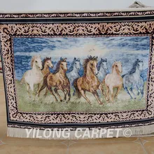 Yilong 3'x4' персидский дом дизайн Гобелен изысканный дом ручной работы гобелен персидские ковры(1202