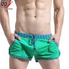 Высококачественные мужские трусы-боксеры, хлопковые мужские сексуальные трусы-боксеры, фирменные мужские шорты с мешочком для геев, домашняя одежда для сна