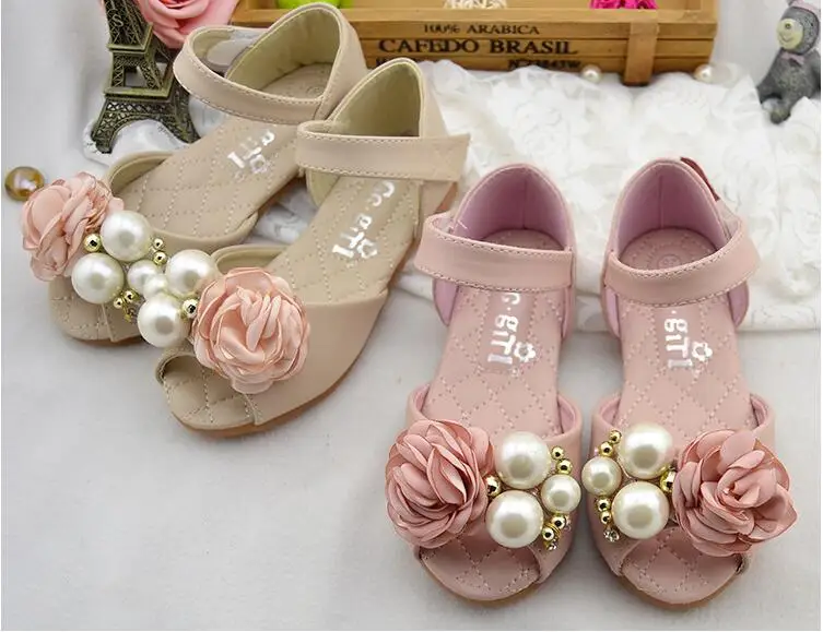 Летние детские сандалии, обувь принцессы, Корейская обувь для девочек, обувь маленькой принцессы, кожаные сандалии с открытым носком на