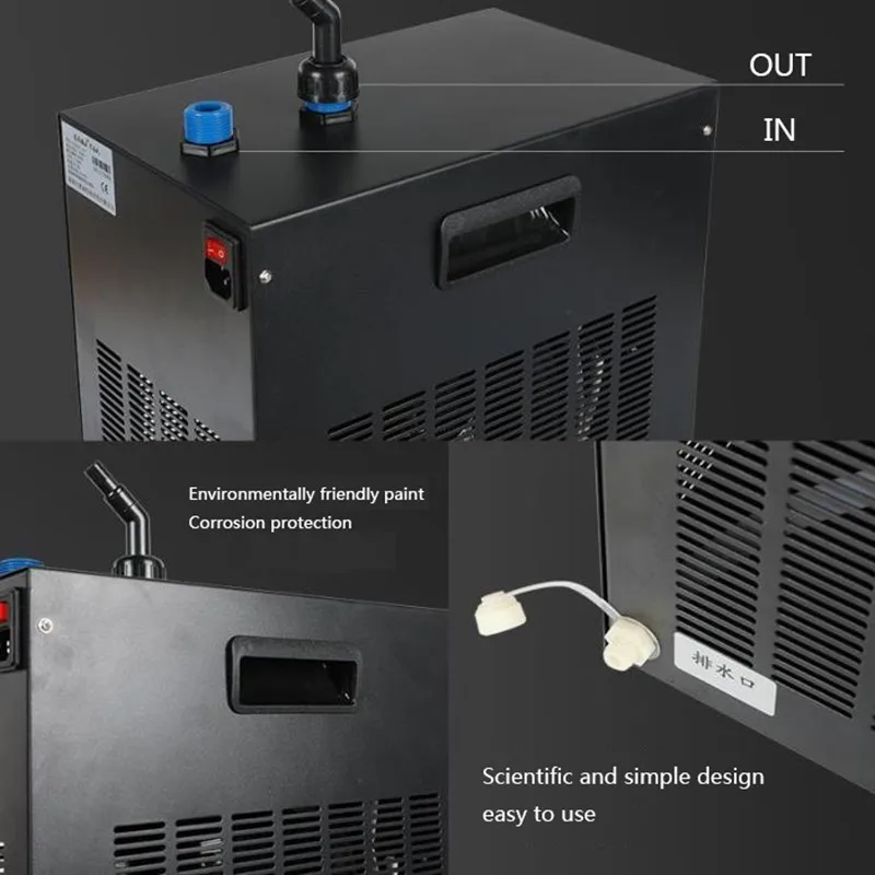 Охладитель аквариума охладитель машины пресная вода морская вода Холодильный Компрессор охладитель воды для 160L