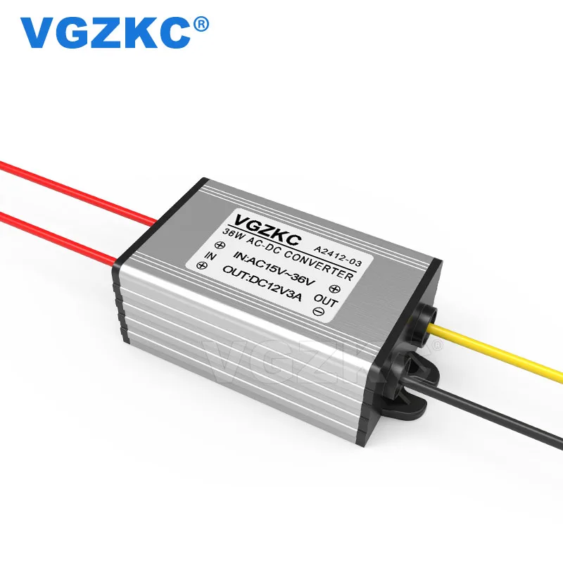 AC 15 36V до 12V DC преобразователь переменного напряжения выход трансформатор 36W 24V к 3A