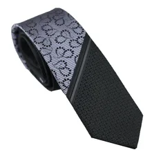 LAMMULIN Новинка мужские галстуки черный с серебряным Пейсли клетчатый тканый галстук, жаккардовый тощий галстук ручной работы для шеи Corbata 6 см