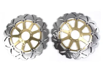 

2 PCS FOR YAMAHA YZF R 750 YZF 750R 1993 1994 1995 1996 1997 YZF 750SP YZF SP 750 Floating Front Brake Disc Rotor CNC aluminum