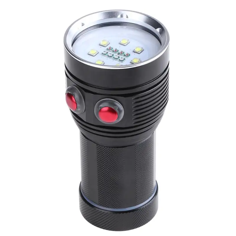 

20000 LM LED Scuba Diving Photo Flashlight Torch Waterproof Light Torch 15LED Dive Underwater Photography Video Fill Light Lamp