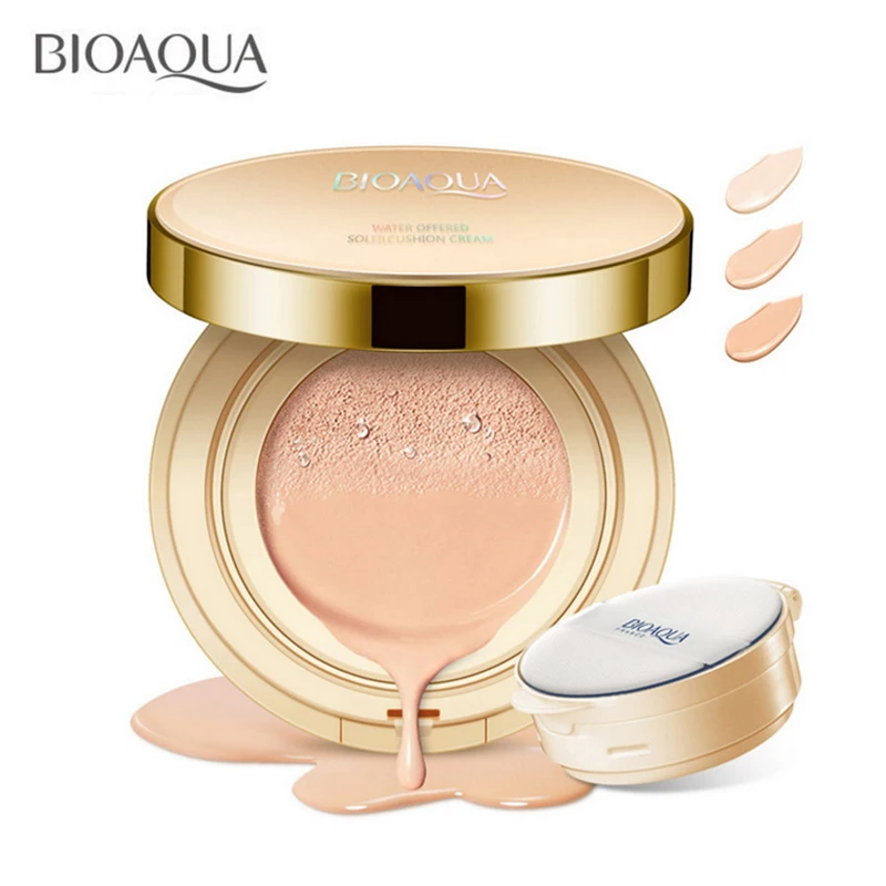 

BIOAQUA Air Cushion BB Cream Brighten Concealer Moisturizer Foundation Face Whitening Makeup Facial Base Perfect Cover Cosmetics