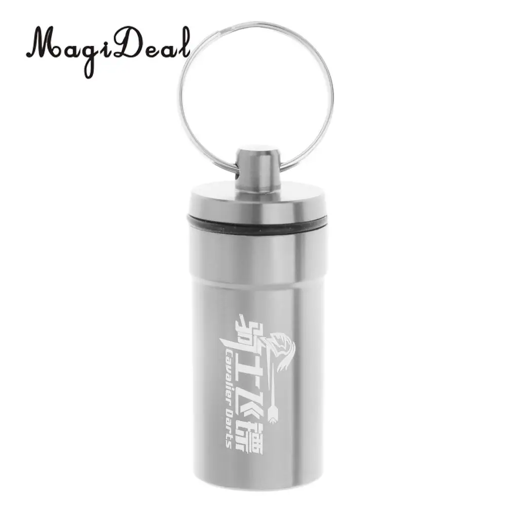 Soft Tip Dart Points Storage Case Accessories Portable Carry Box Dart Flight Protector Waster O-Ring Supplies Holder w/ Key Ring