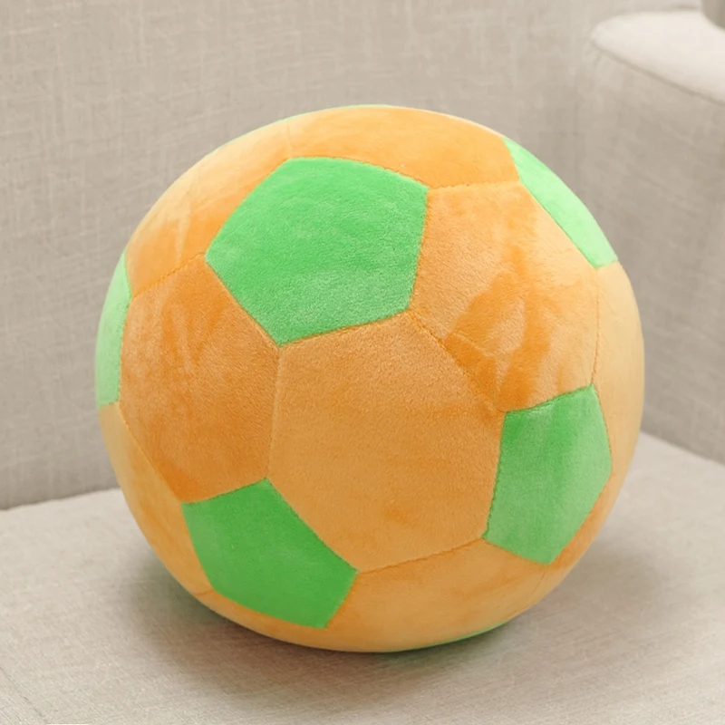 Soft 3D Soccer Ball Doll Pillow Football Cushion Plush Stuffed Round Kids Toy 