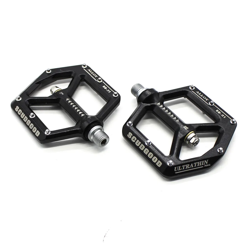 

Ultra-thin Aluminium Alloy Mountain Bike Pedals 2 Bearings Bicycle Pedals Bike Parts For Outdoor Sports Free Shipping JT06