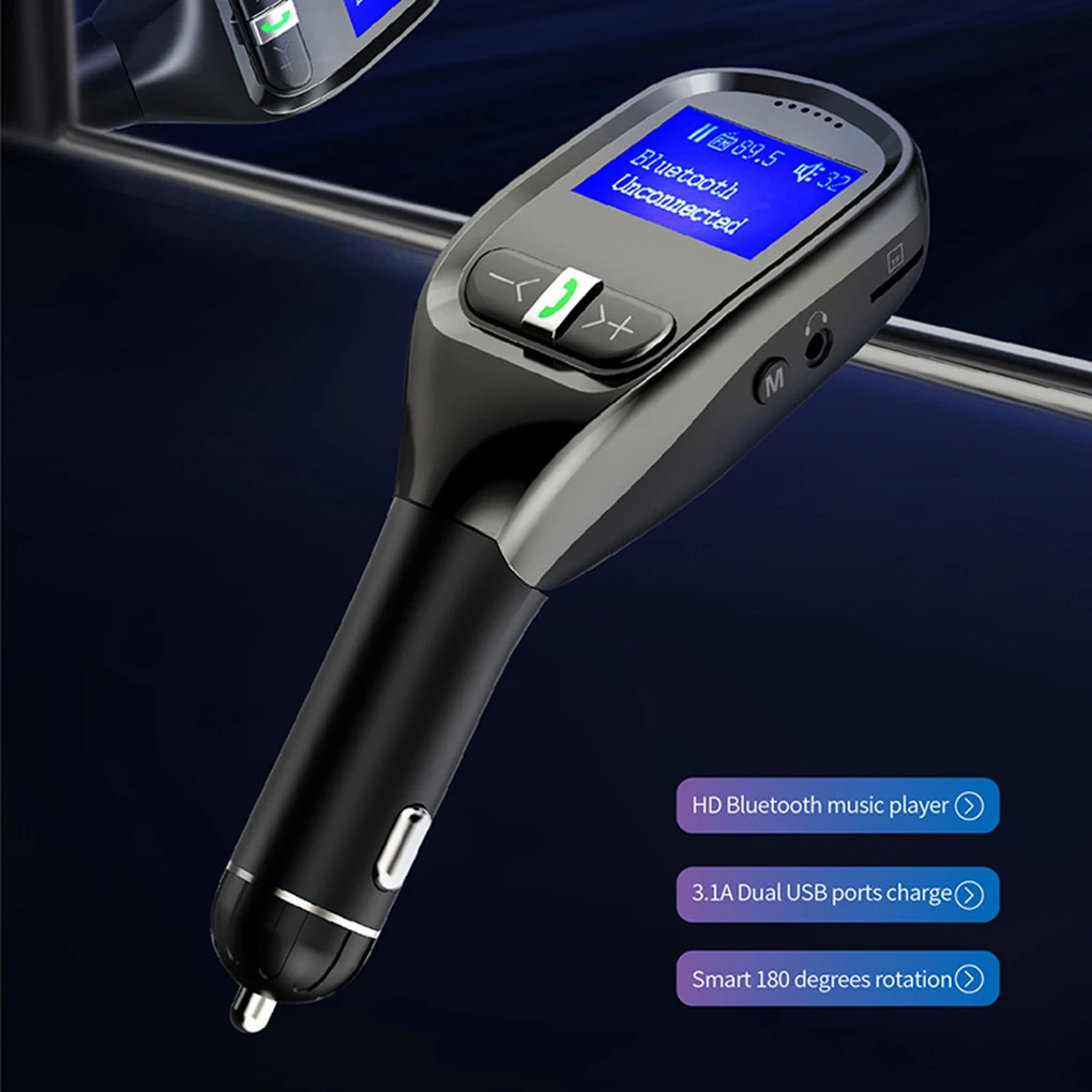 Fm-передатчик беспроводной Hands Free Bluetooth V4.2 FM модулятор Автомобильный MP3-плеер TF музыкальный плейер с интерфейсом USB AUX Выход