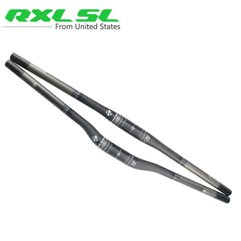 Руль для горного велосипеда RXL SL на руль углеродный Flat/Riser Carbon 3K матовый серый 31