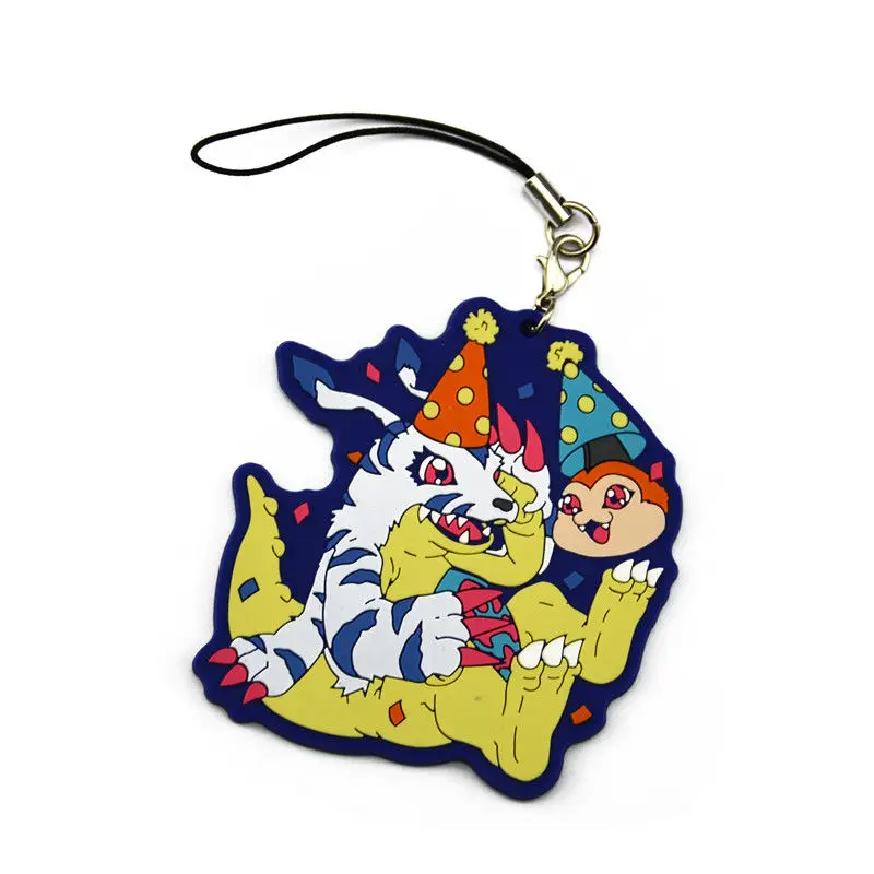 

Japan Anime Keyring Cartoon Cosplay Model Keychain Key Ring Chain PVC Pendant Phone Strap Rope Collection Toys Gift Kid Toy Part