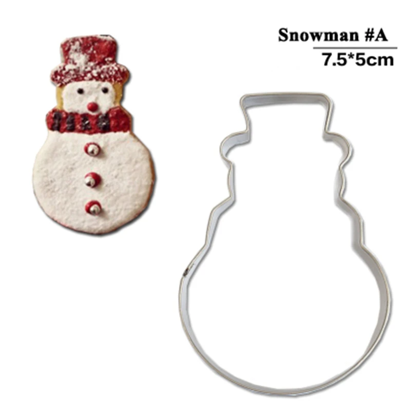 

Christmas Party Snowman Cake Stencil Cupcake Decoration Template Mold Cookie Stencil Fondant Mold Baking Fondant Biscuits Stamp