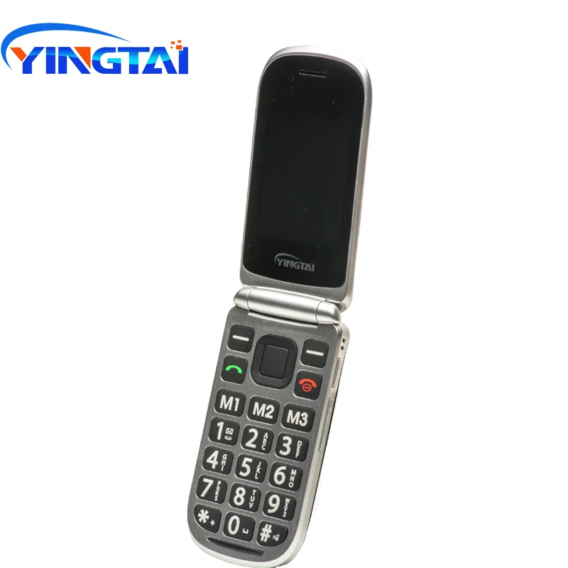 YINGTAI T09 Лучшая функция телефон GSM Большой кнопочный флип-телефон двойной экран раскладушка 2,4 дюймов телефон сотовый телефон FM MP3